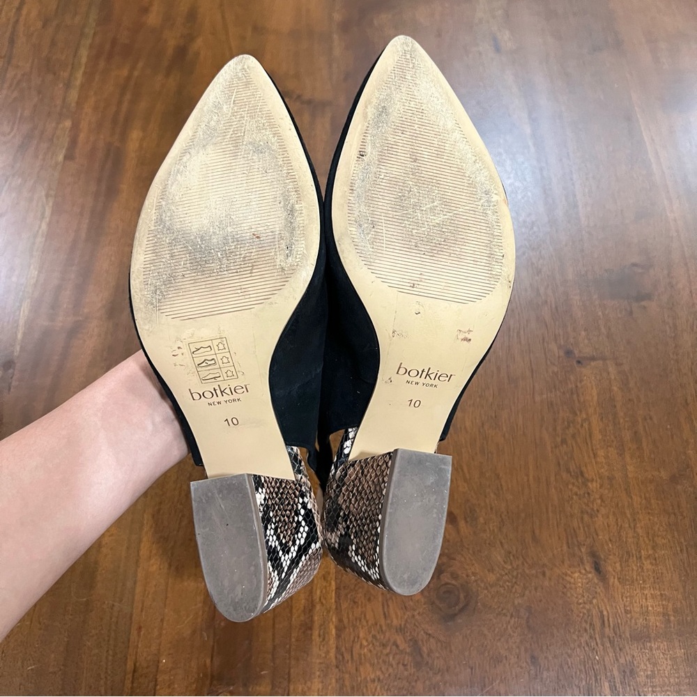 Botkier Shayla Block Heel Snake Slingback Pump Sa… - image 8